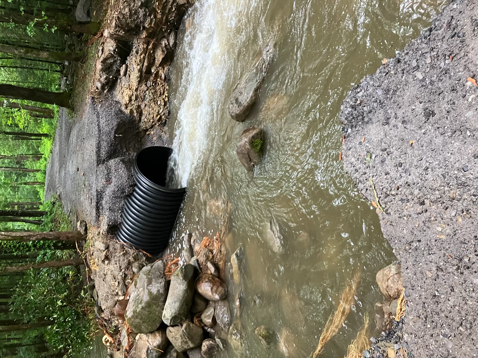 7.13.22 Porters Creek Road washout